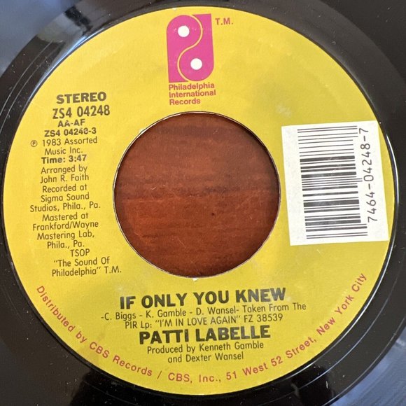 PATTI LABELLE I'll Never Give Up & If Only You Knew 45 RPM Vinyl Record - Picture 5 of 5